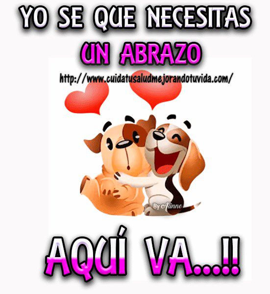 Sabes lo que das al abrazar?