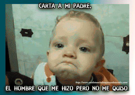 carta a mi padre , el hombre que me hizo pero no me quiso.
